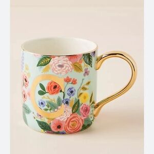 Rifle Paper Co. for Anthropologie Garden Party Monogram Mug